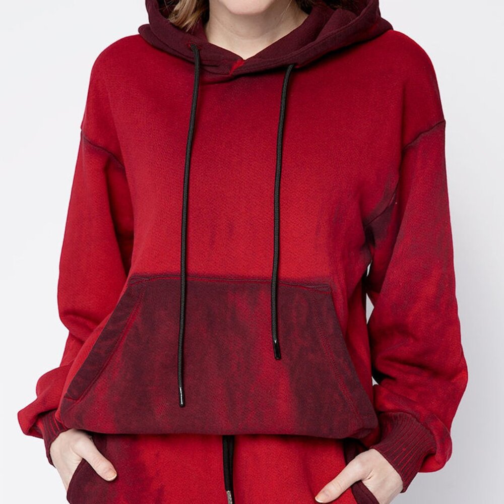 COTTON CITIZEN Brooklyn Oversized Hoodie in Ruby Mix